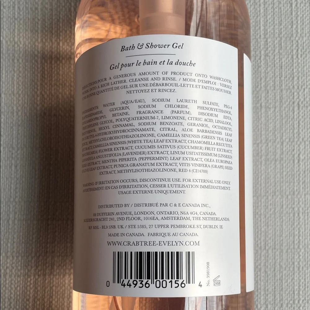 Crabtree & Evelyn Peach Bath & shower gel